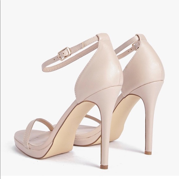 Women’s BooHoo.com Nude ankle strap heels - Picture 5 of 6